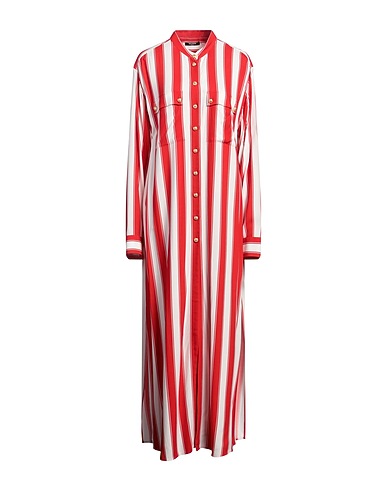 BALMAIN Long dress Red 100% Viscose
