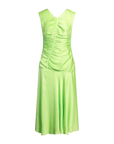 BCBGMAXAZRIA Midi dress Lime green 100% Polyester
