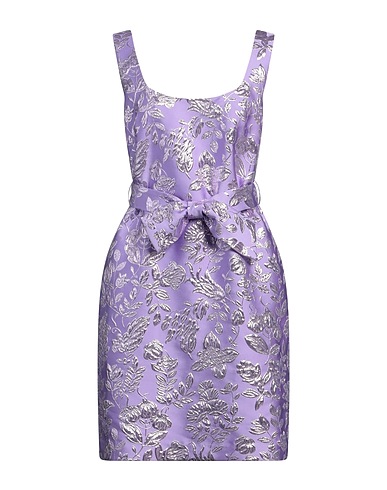 P.A.R.O.S.H. Kurzes Kleid Lila 63% Polyester, 23% Polyamid, 14% Metallfaser