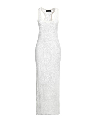 STELIOS KOUDOUNARIS Long dress White 50% Nylon, 40% Rayon, 10% Elastane