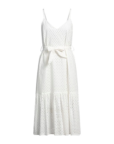 PAOLITA Vestito midi Bianco 100% Cotone