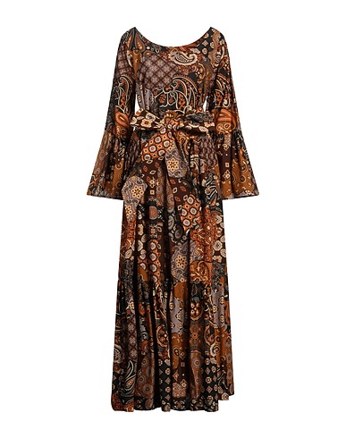 813 OTTOTREDICI Long dress Black 100% Cotton