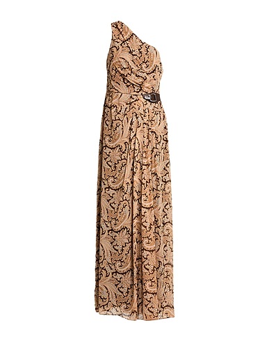 LAUREN RALPH LAUREN Vestido con un solo hombro Café 100% Poliéster reciclado
