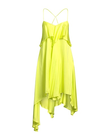 MANILA GRACE Vestito corto Verde lime 100% Viscosa