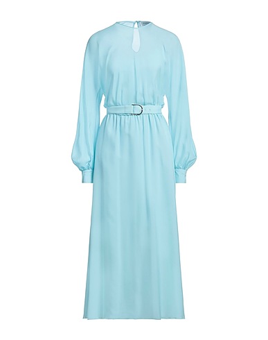 RAQUEL DINIZ Long dress Sky blue 100% Silk