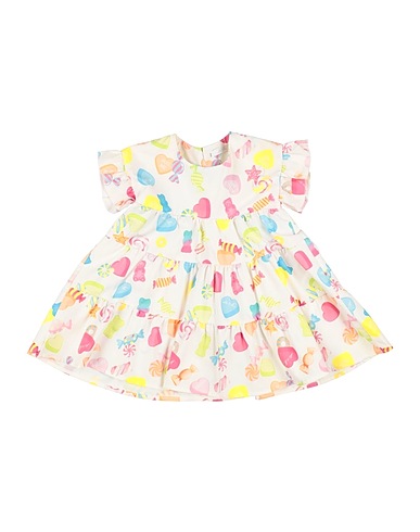 L:Ú L:Ú by MISS GRANT ベビーワンピース  ホワイト コットン 100%