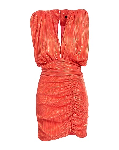 ACTUALEE Sheath dress Orange 55% Polyester, 45% Nylon