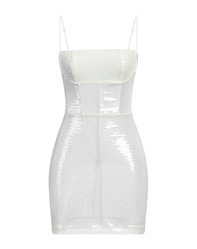 NENSI DOJAKA Elegant dress White 60% Polyester, 30% Polyamide, 10% Elastane