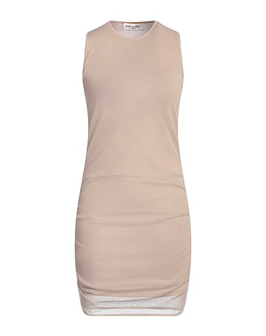SAINT LAURENT Kurzes Kleid Beige 100% Polyamid