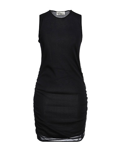 SAINT LAURENT Sheath dress Black 100% Polyamide
