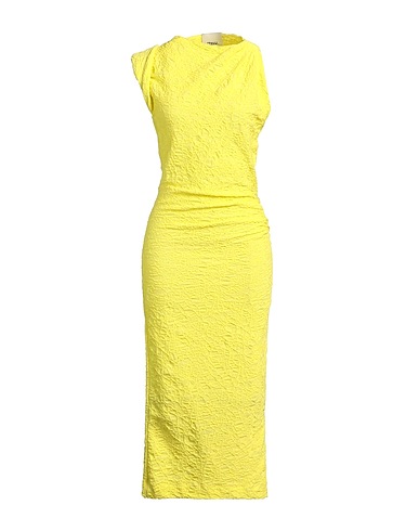 ISABEL MARANT Elegant dress Lime green 56% Cotton, 41% Polyamide, 3% Elastane