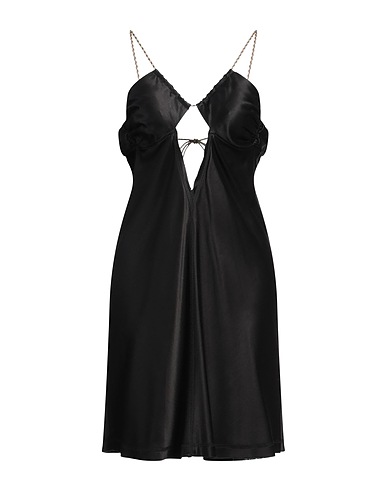 MIISTA Short dress Black 61% Viscose, 39% Cupro