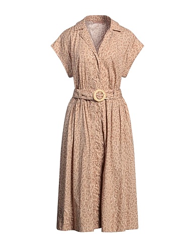TWINSET Midi dress Sand 100% Cotton