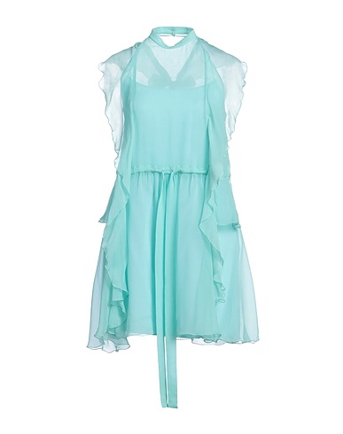 ALBERTA FERRETTI Short dress Turquoise 100% Silk
