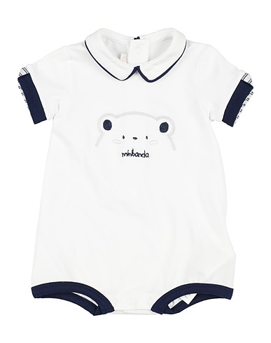 MINIBANDA by SARABANDA Baby jumpsuit  White 95% Cotton, 5% Elastane