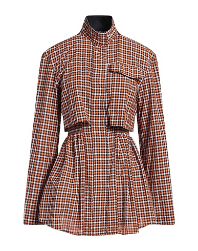 CEDRIC CHARLIER Vestito corto Arancione 51% Poliestere, 49% Poliammide