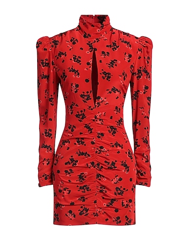 ALESSANDRA RICH Sheath dress Red 100% Silk