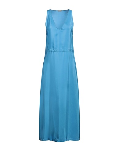 BARENA Vestito in Seta Azzurro 100% Seta