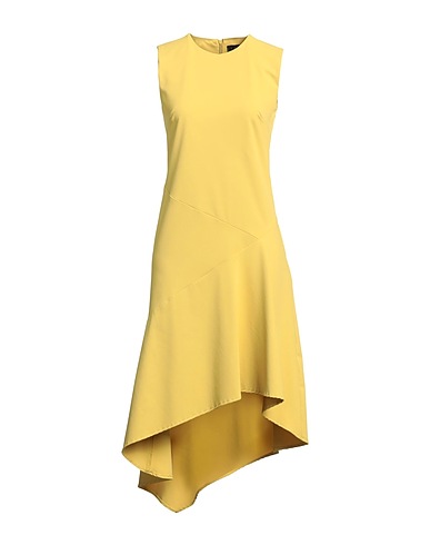 ICONA by KAOS Short dress Yellow 96% Polyester, 4% Elastane