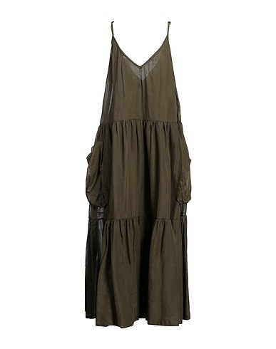 KAOS Vestido largo Verde militar 100% Algodón