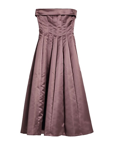 PHILOSOPHY di LORENZO SERAFINI Vestito midi Tortora 100% Poliestere