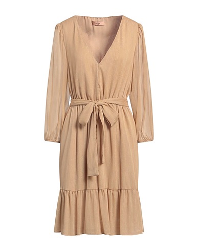 TWINSET Short dress Sand 100% Polyester