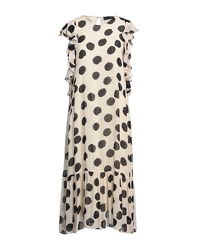 ICONA by KAOS Midi dress Cream 100% Viscose