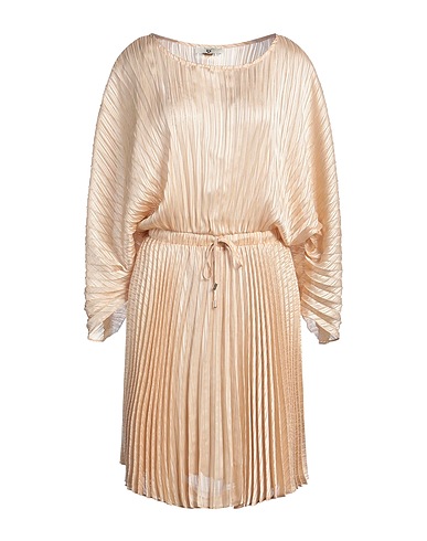TWINSET Pleated dress Sand 100% Polyester