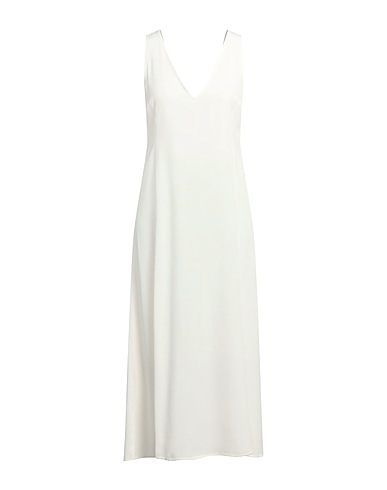 MOMONÍ Midi dress Ivory 88% Acetate, 12% Silk