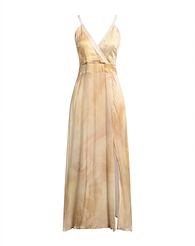 HANAMI D'OR Long dress Sand 75% Viscose, 25% Silk