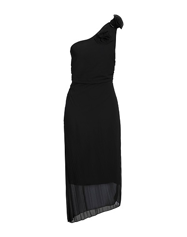 KAOS Midi dress Black 100% Polyester