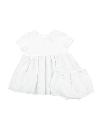 CAFFÉ D'ORZO Vestido para bebé  White 80% Polyester, 20% Cotton