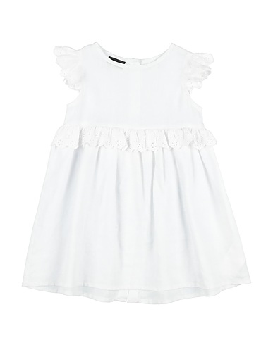 SARABANDA Vestito Baby  Bianco 100% Lino