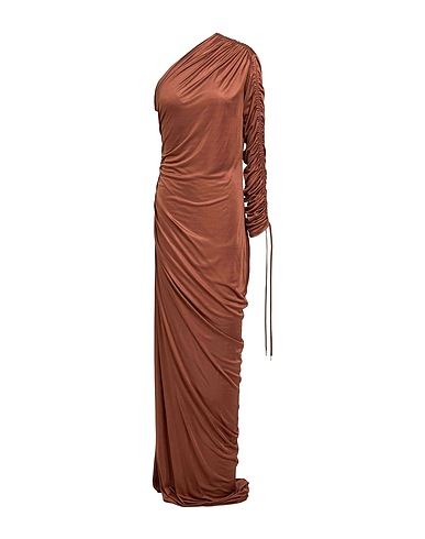 ATLEIN Vestito lungo Marrone 100% Viscosa