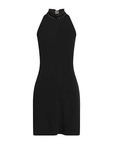 RAFFAELA D'ANGELO Short dress Black 72% Viscose, 28% Polyester