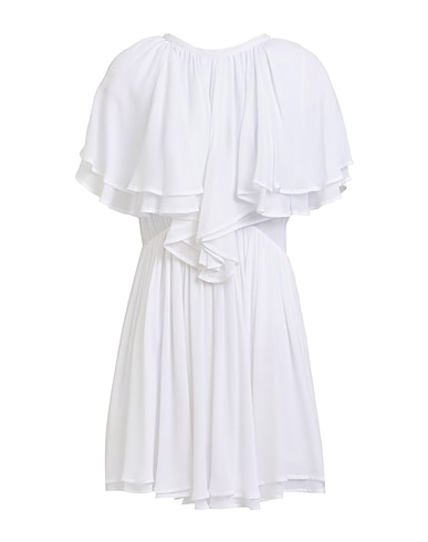 DONDUP Short dress White 100% Viscose