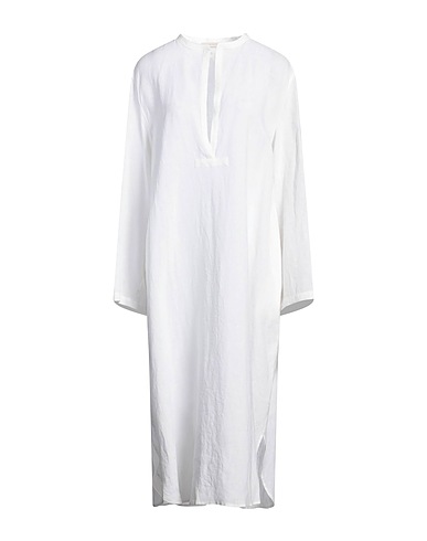 CRISTINA BONFANTI Midi dress White 100% Linen