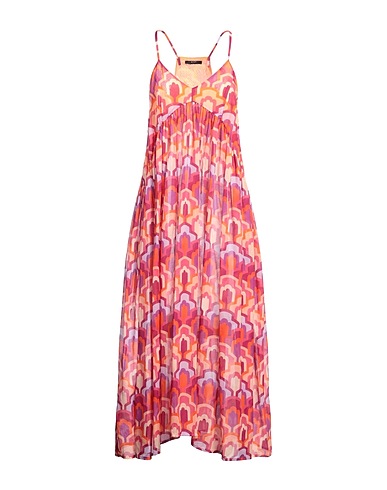 SEVENTY VENEZIA Long dress Garnet 100% Cotton