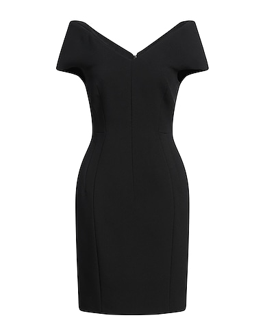 VERSACE Sheath dress Black 70% Acetate, 30% Viscose