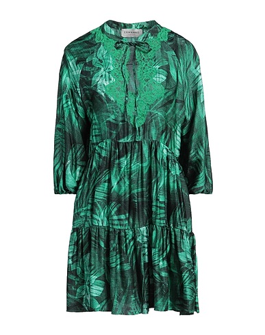 ERMANNO FIRENZE Vestito corto 100% Viscosa, Cotone, Poliammide