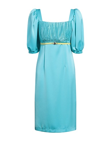 TASSOS MITROPOULOS Midi dress Turquoise 100% PES - Polyethersulfone