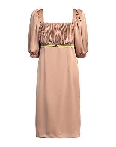 TASSOS MITROPOULOS Midi dress CAMMELLO 100% PES - Polyethersulfone