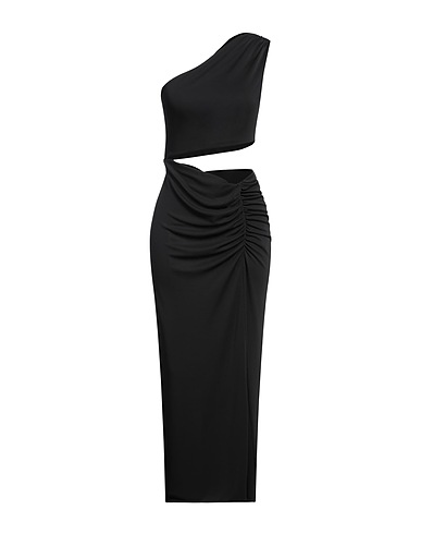 THE ANDAMANE Langes Kleid Schwarz 95% Polyester, 5% Elastan