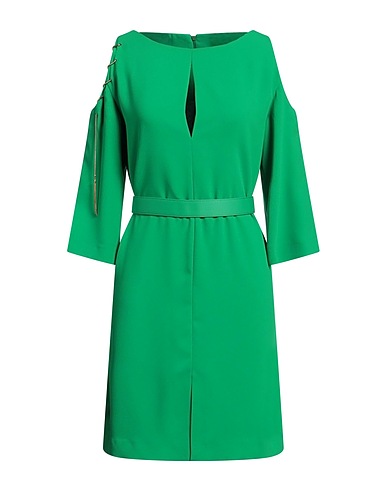SIMONA CORSELLINI Short dress Green 100% Polyester