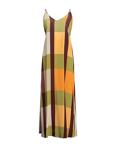 MOMONÍ Long dress Military green 100% Silk