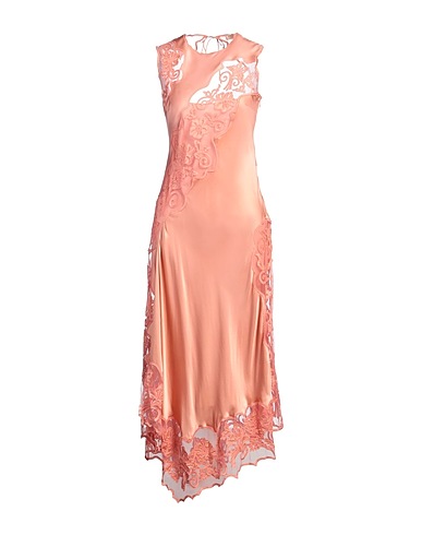 ULLA JOHNSON Long dress Salmon pink 100% Silk