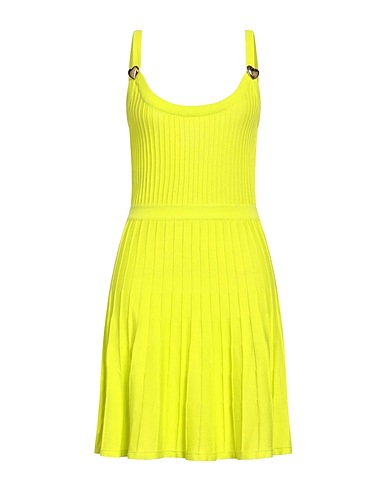MOSCHINO Kurzes Kleid COUTURE Limettengrün 100% Baumwolle