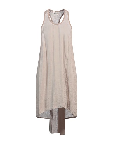 MAURIZIO Short dress Beige 100% Linen