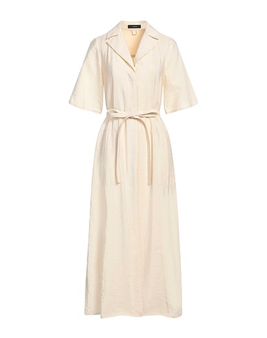 JOSEPH Midi dress PANNA 82% Silk, 18% Polyamide