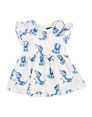 HARMONT & BLAINE Βρεφικό φόρεμα Λευκό 100% Βαμβάκι
